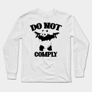 Shooting Panda Long Sleeve T-Shirt